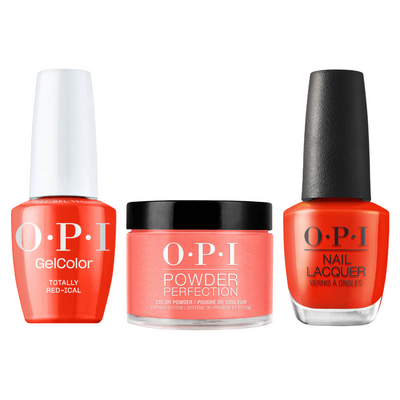 OPI Intelli-Gel Trio - F034 Totally Red-ical