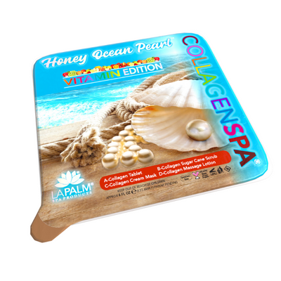 Honey Ocean Pearl Collagen Spa 4 Step Pedi Tray by LaPalm