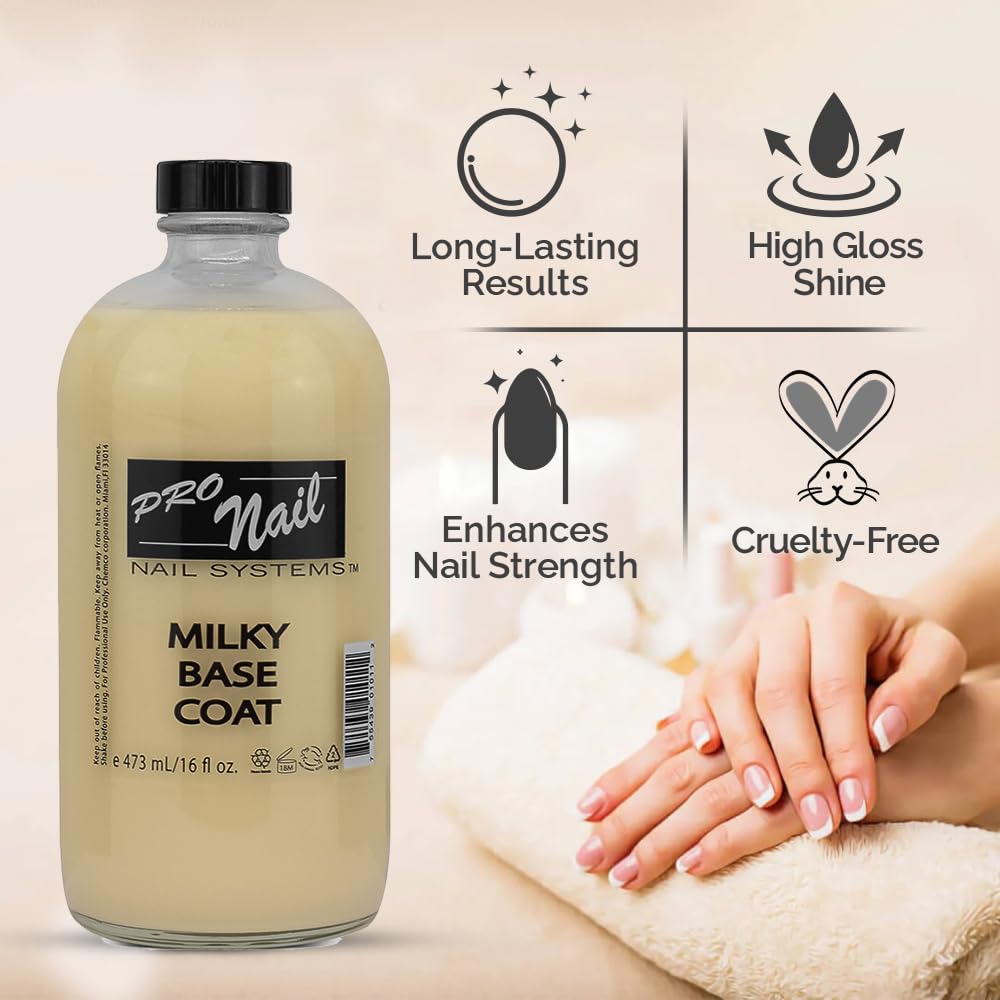 ProNail Milky Base Coat 16oz info