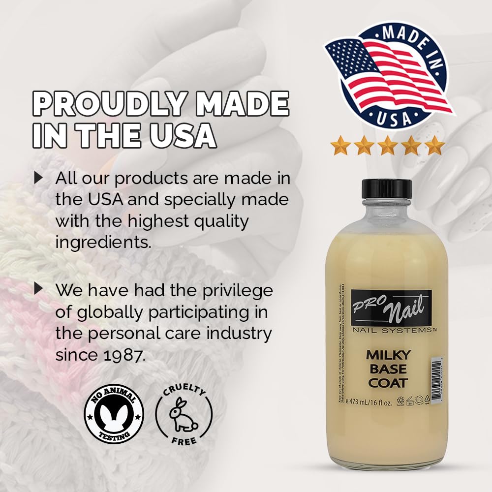 ProNail Milky Base Coat 16oz info 6