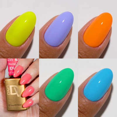 DND Diva Summer Gel & Polish 6pc Bundle - Tropical Hues