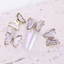 Purple Butterflies Nail Charms 