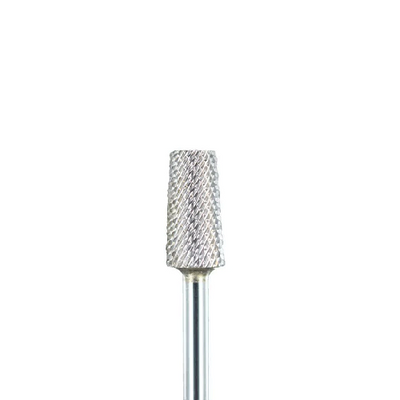 Small barrel tapered carbide nail drill bit with grit medium.