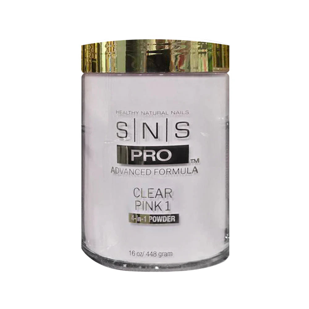 SNS Pro 4-in-1 Powder 16oz - Clear Pink 1