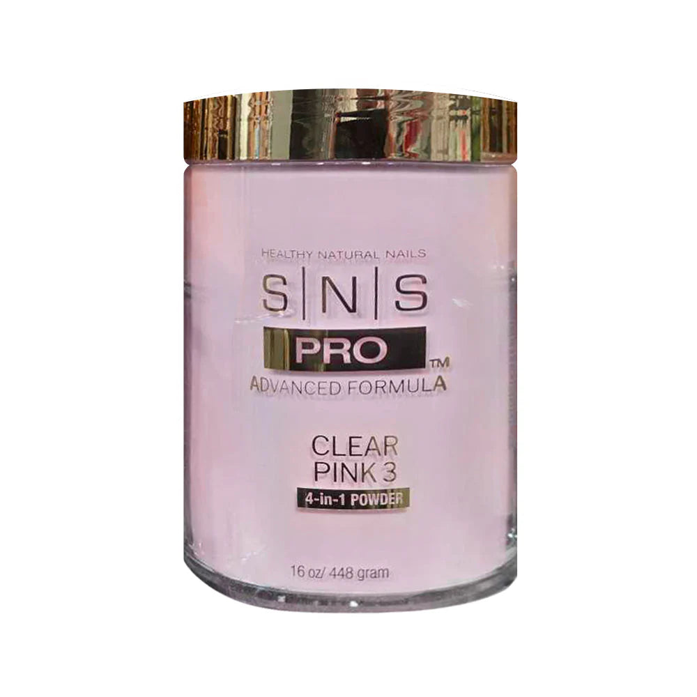 SNS Pro 4-in-1 Powder 16oz - Clear Pink 3
