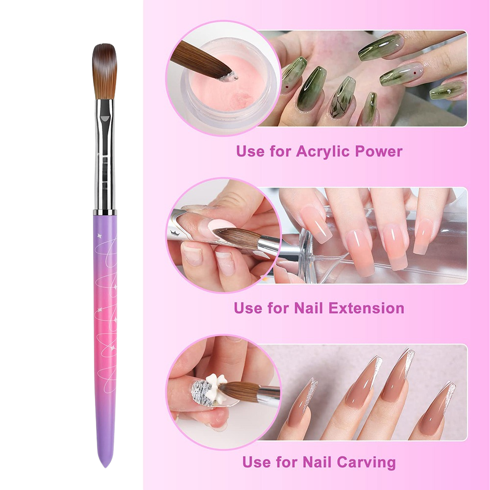 Starlight Kolinsky Acrylic Brush (Pre-Crimped)