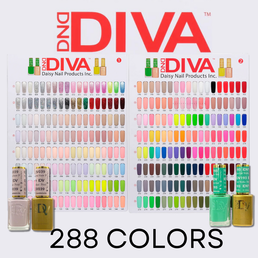 DIVA Gel & Polish Duo Collection - 288 Colors by DND