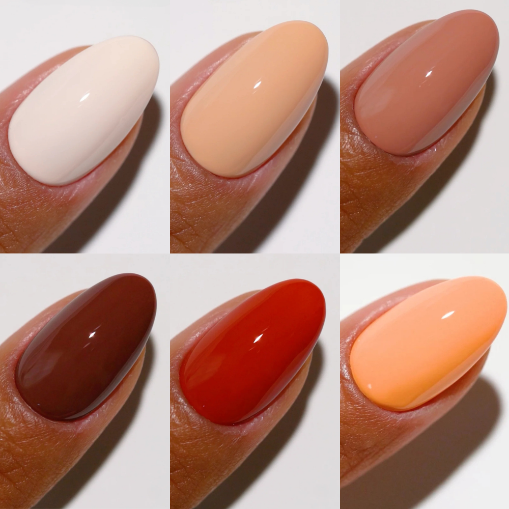 swatch for DND DC Fall Gel Polish 6pc Bundle - Pumpkin Spice