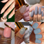 hands wearing DND DC Fall Gel Polish 6pc Bundle - Neutral Tones