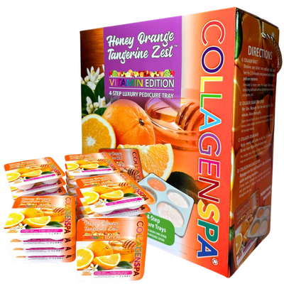 Lapalm Collagen Spa 4 Step Pedi Tray - Honey Orange Tangerine Zest