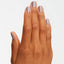 hands wearing A61 Taupe-less Beach Intelli-Gel Trio by OPI