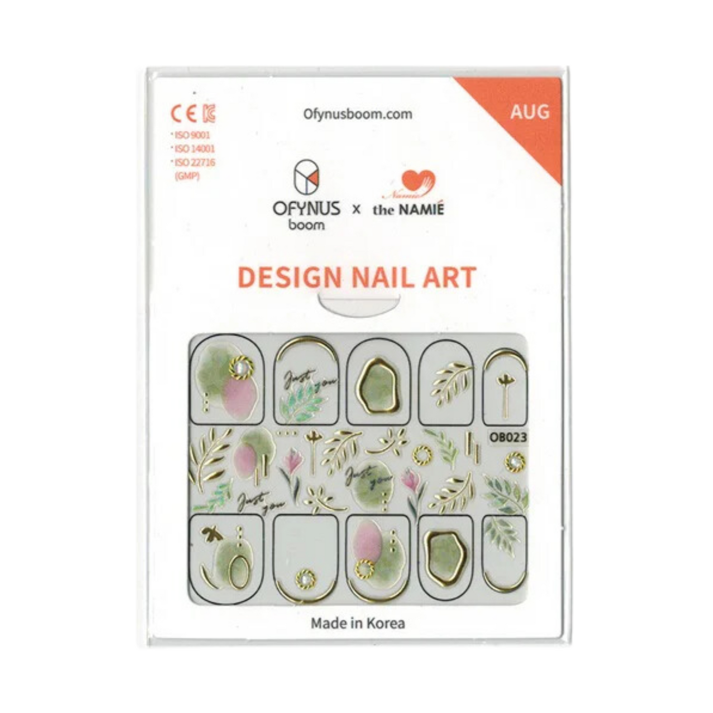 Design Nail Art Sticker Set - OB023