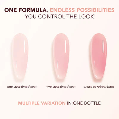 Kiara Sky Tinted Rubber Top Coat - TNT02 Sweet Lullaby Color