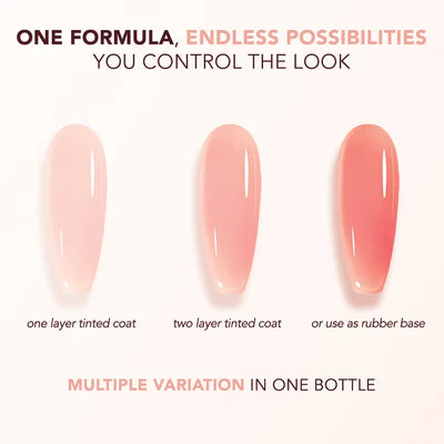 Kiara Sky Tinted Rubber Top Coat - TNT04 Sedona Sunset Color