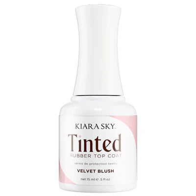 Kiara Sky Tinted Rubber Top Coat - TNT06 Velvet Blush
