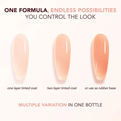 Kiara Sky Tinted Rubber Top Coat - TNT07 Honeymoon Color