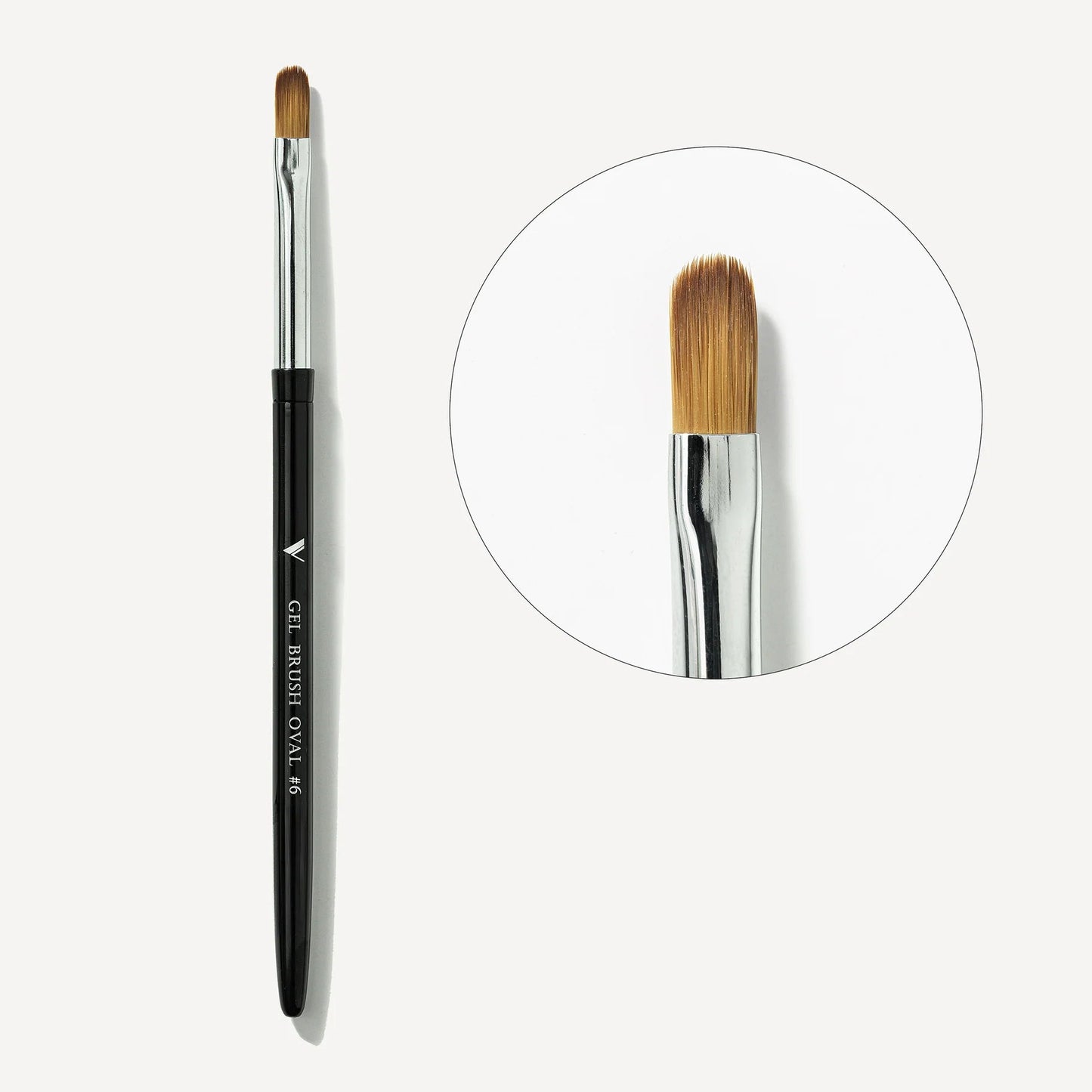 V Beauty Pure Gel Brush - Oval #6