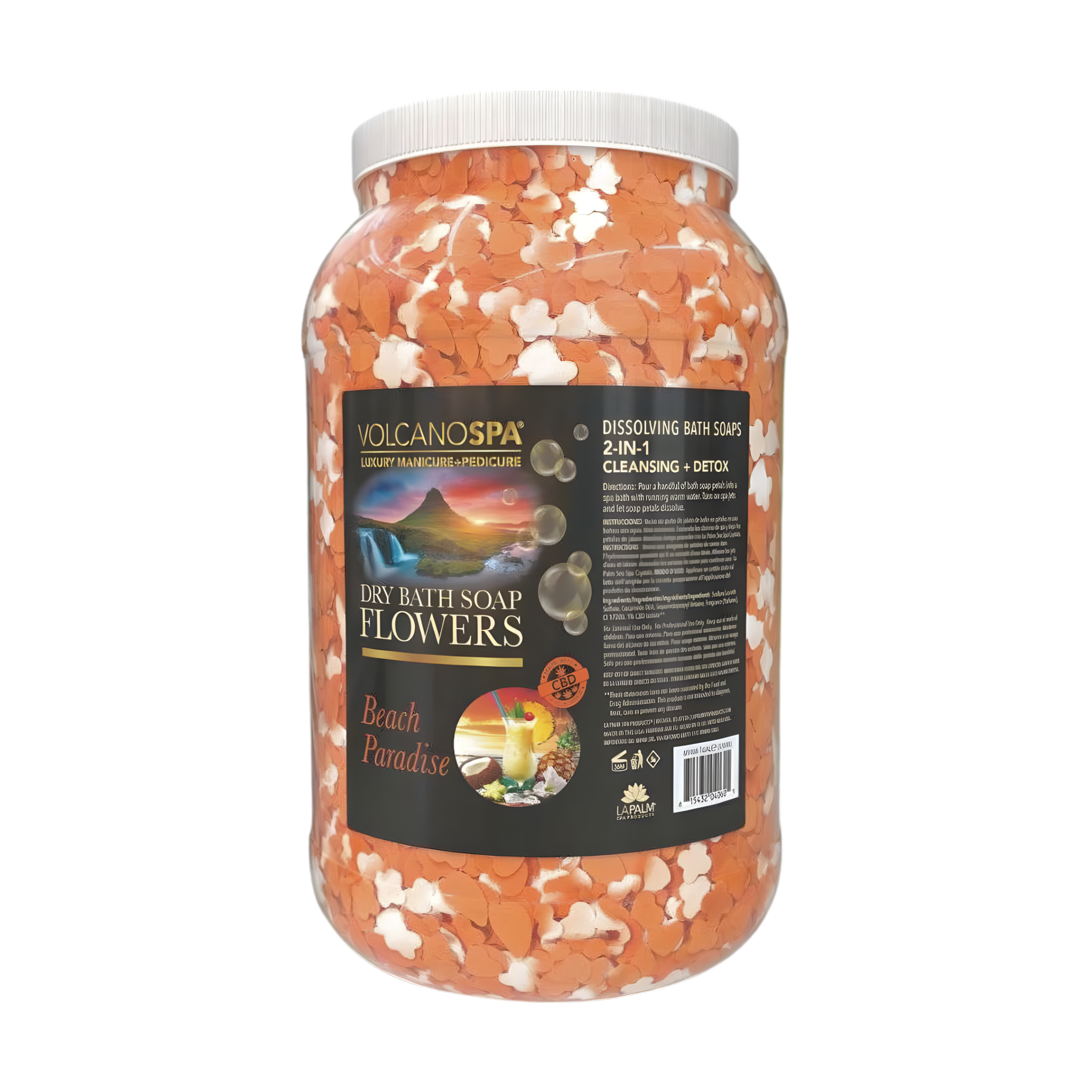 Shop Lapalm Beach Paradise w/ Herb Volcano Spa Flower Soap 1 Gallon
