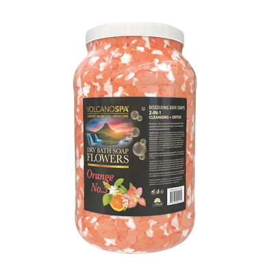 LaPalm Volcano Spa Flower Soap 1 Gallon - Orange No. 5