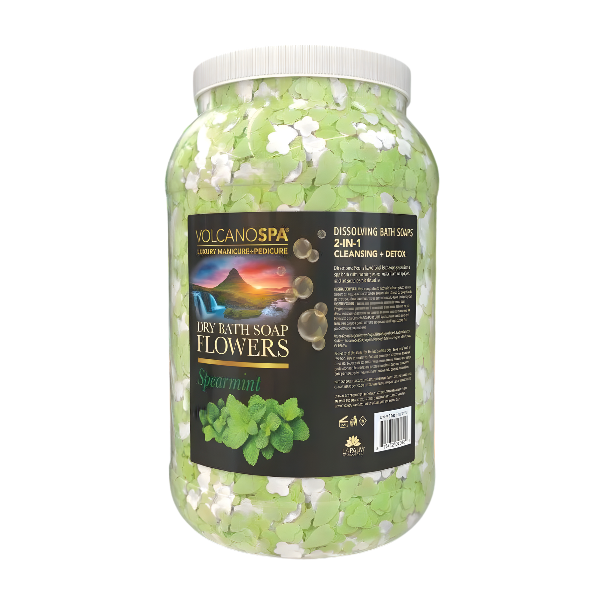 LaPalm Volcano Spa Flower Soap 1 Gallon - Spearmint Eucalyptus