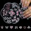 Nail Charms 7pc - Pink/Silver Y2K Charms