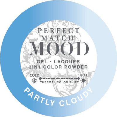 swatch of 002 Partly Cloudy Perfect Match Mood Trio by Lechat