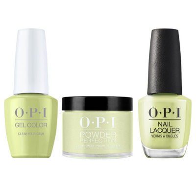 OPI Trio: S005 Clear Your Cash