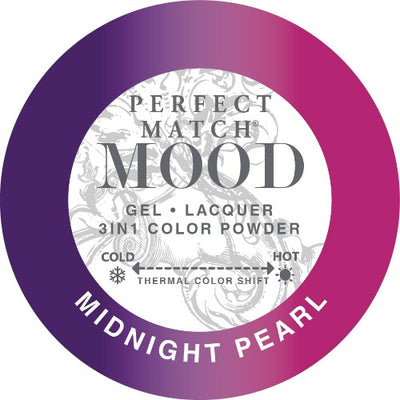 swatch of 007 Midnight Pearl Perfect Match Mood Trio by Lechat