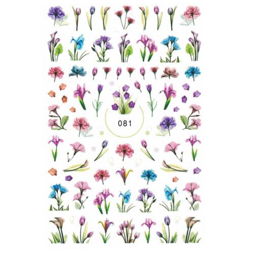 Nail Decal Sticker Floral - #081