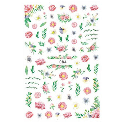 Nail Decal Sticker Floral - #084