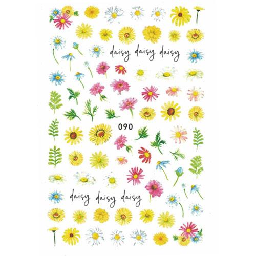 Nail Decal Sticker Floral - #090