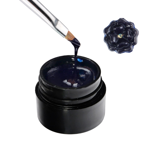 15 Navy Blue 3D Nail Carving Gel 5g by Apex