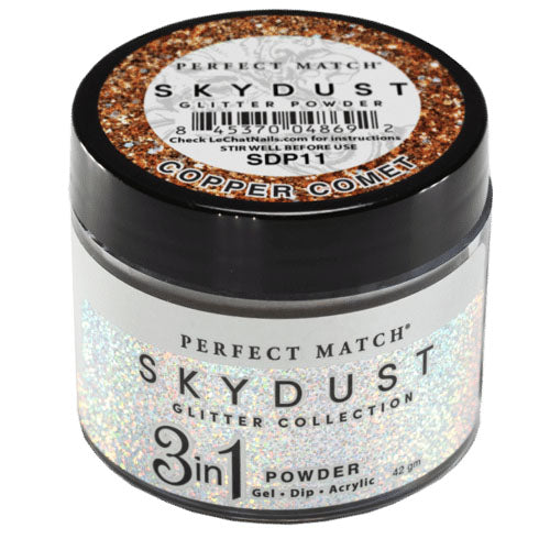 Perfect Match Sky Dust Glitter 3in1 Powder - SDP11 Copper Comet