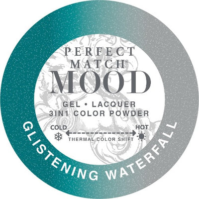 swatch of 014 Glistening Waterfall Perfect Match Mood Trio by Lechat