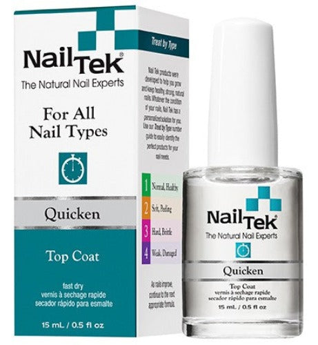 Nail Tek - For All Nail Types - Quicken Top Coat