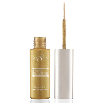 #31 Gold Platinum 2 Striping Brush Gel by Cre8tion