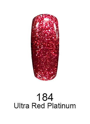 Swatch of 184 Ultra Red Platinum By DND DC