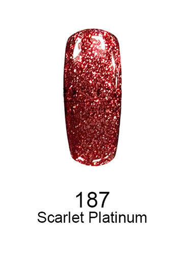 Swatch of 187 Scarlet Platinum By DND DC