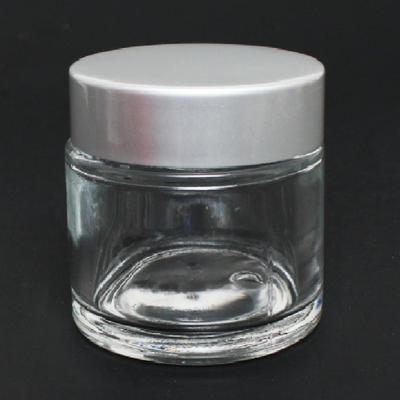 Ultra Clear Glass Jar with Aluminum Cap 2.8oz