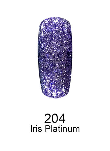 Swatch of 204 Iris Platinum By DND DC