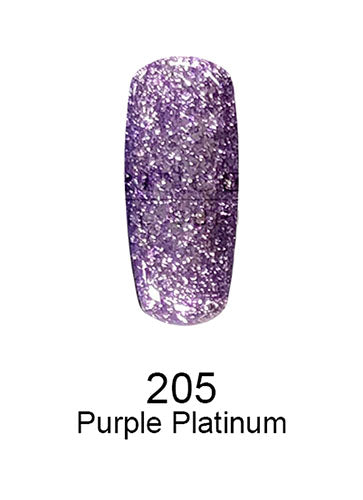 Swatch of 205 Purple Platinum By DND DC