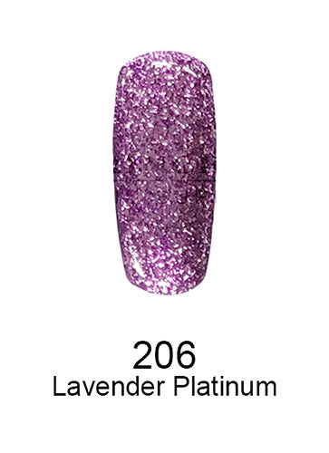 Swatch of 206 Lavender Platinum By DND DC