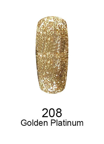 Swatch of 208 Golden Platinum By DND DC