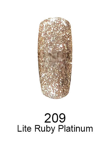 Swatch of 209 Lite Ruby Platinum By DND DC