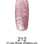 Swatch of 212 Cute Pink Platinum By DND DC