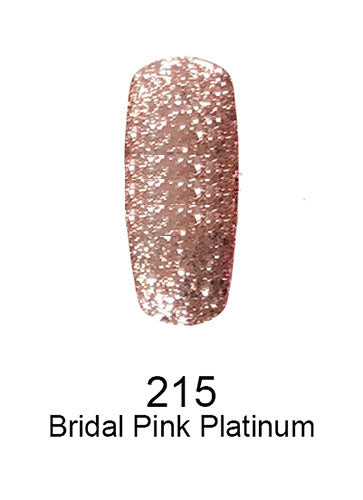 Swatch of 215 Bridal Pink Platinum By DND DC