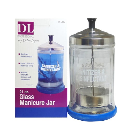 DL Glass Manicure Jar 21oz