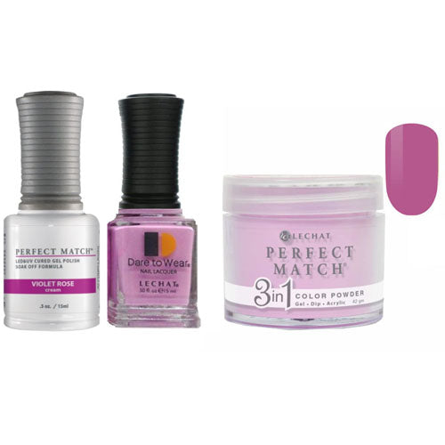 228 Violet Rose Perfect Match Trio by Lechat