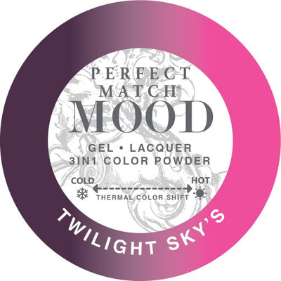swatch of 024 Twilight Skies Perfect Match Mood Trio by Lechat