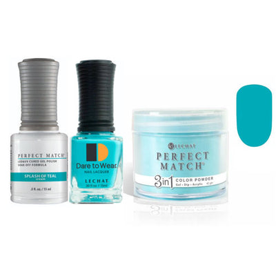 265 Splash Of Teal Perfect Match Trio by Lechat